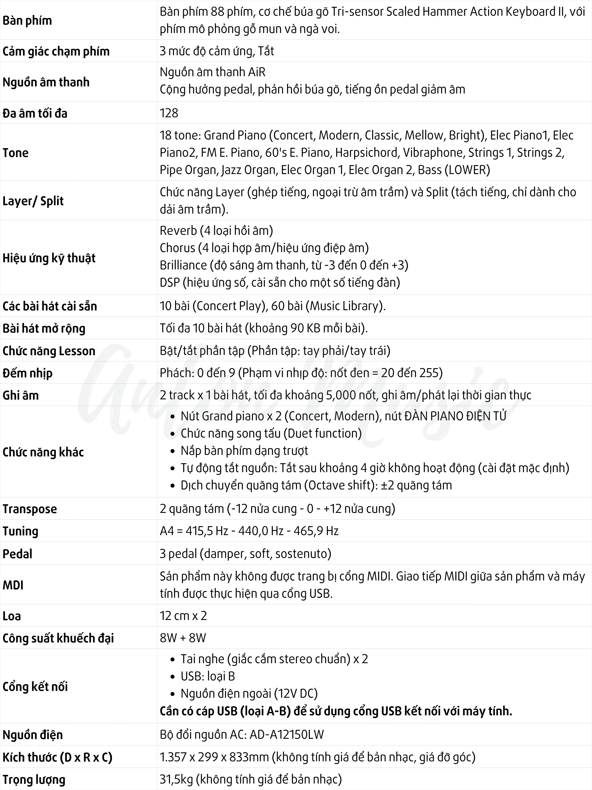 Đàn Piano Điện Casio Dòng Privia PX 760 Nhỏ Gọn