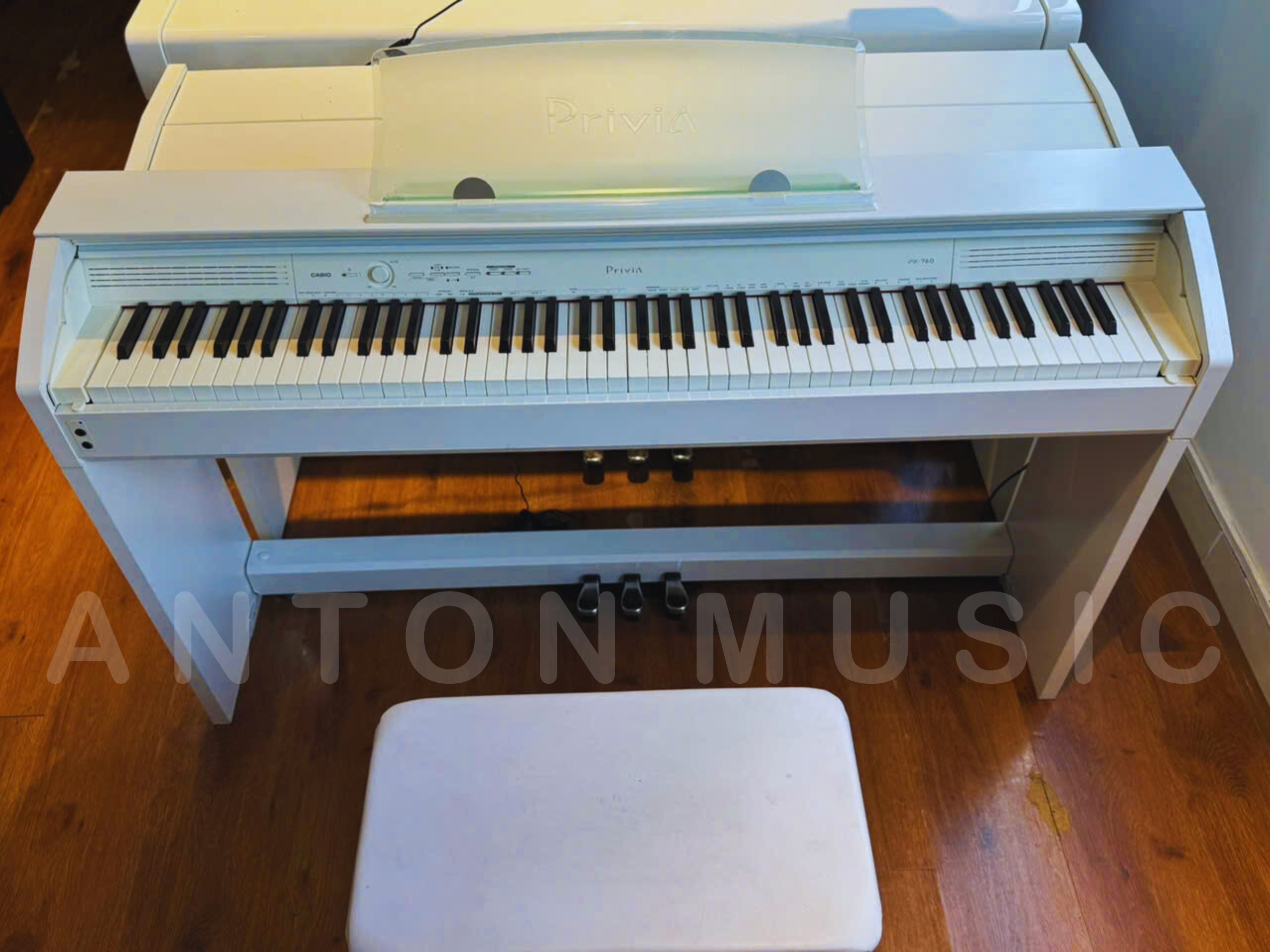 Đàn Piano Điện Casio PX-760WE Màu Trắng Vân Gỗ Privia