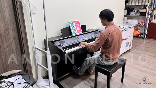 Đàn Piano Yamaha CVP 503R Màu Nâu Đen Gỗ Hồng Like New Dòng Clavinova Versatile Piano (CVP 500 Series)