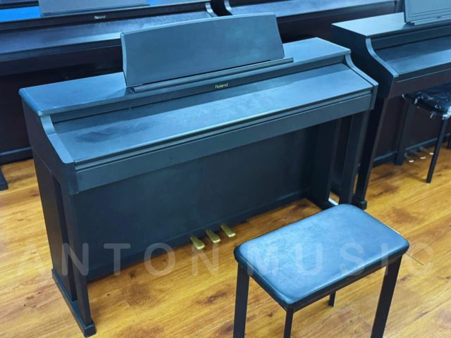 Đàn Piano Điện Roland HP205 Cao Cấp Giá Tốt, Vỏ Gỗ Chắc Chắn Dáng Đàn Đứng Thanh Lịch, Phù Hợp Style Vintage