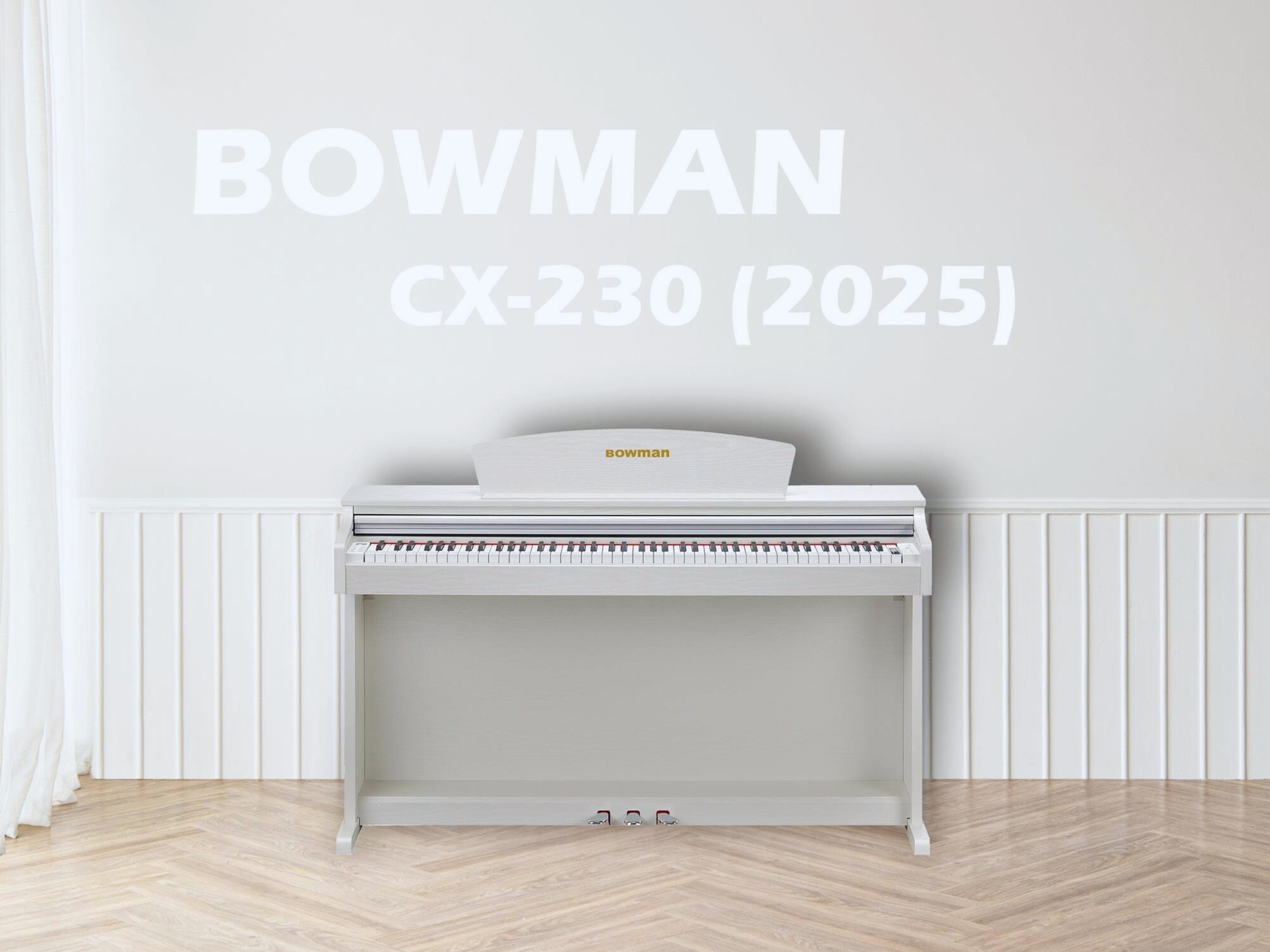 Đàn Piano Bowman CX 230 WH New Màu Trắng Ngà Nhập Khẩu Hàn Quốc – Digital