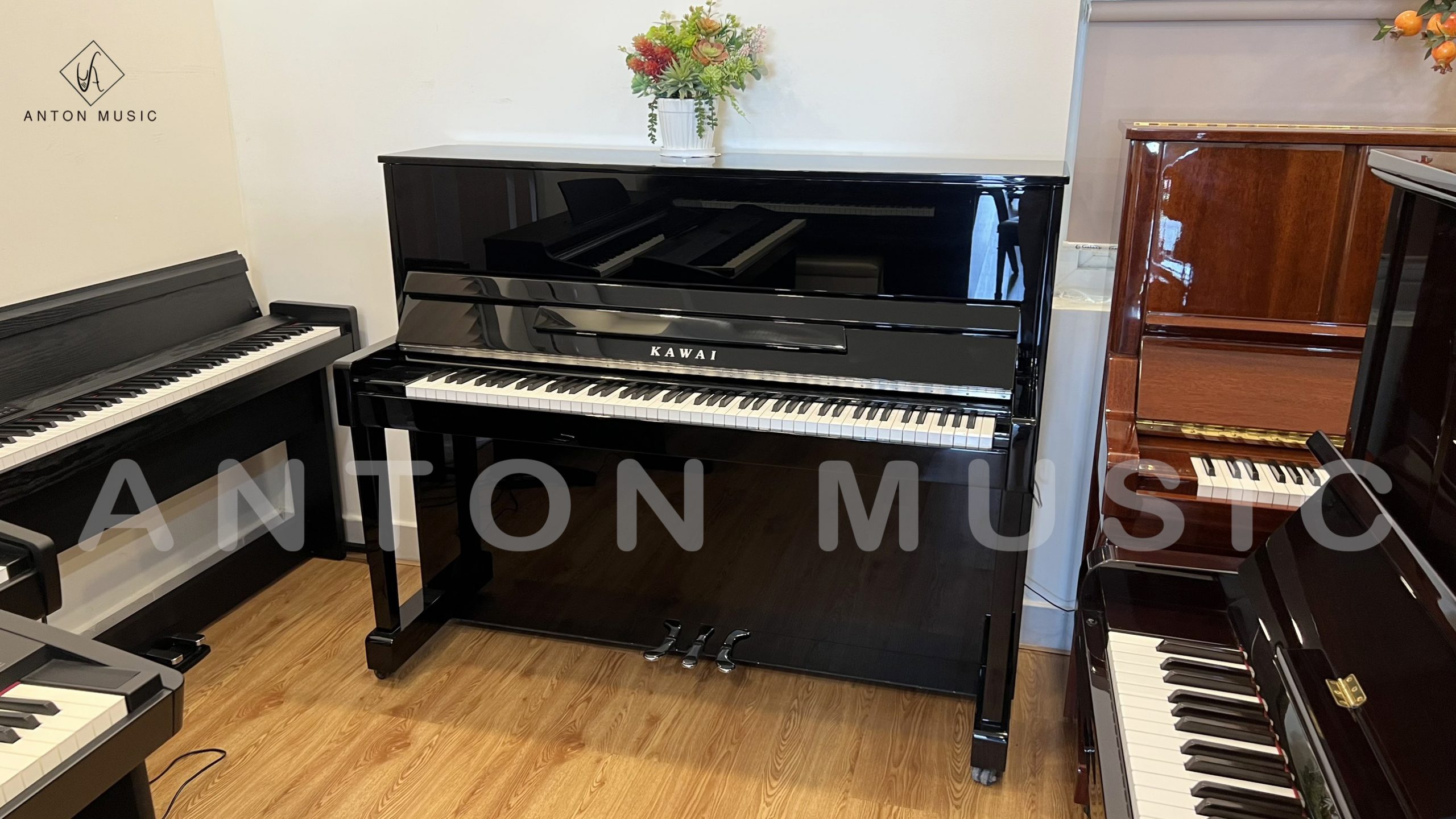 Đàn Piano Cơ Kawai ND21 EP New 100% Ebony Polish (Đen Bóng)