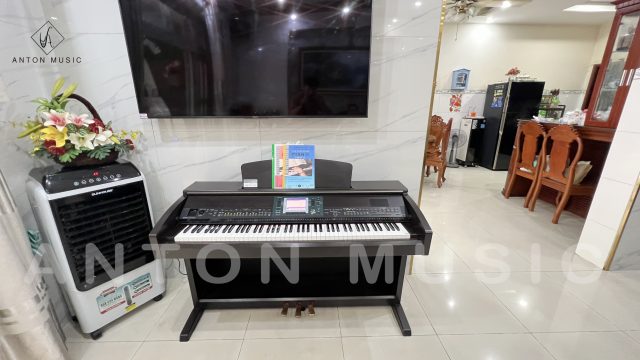 Đàn Piano Yamaha CVP-403 R Màu Nâu Đen Gỗ Hồng Dòng Clavinova Versatile Piano (CVP 400 Series)