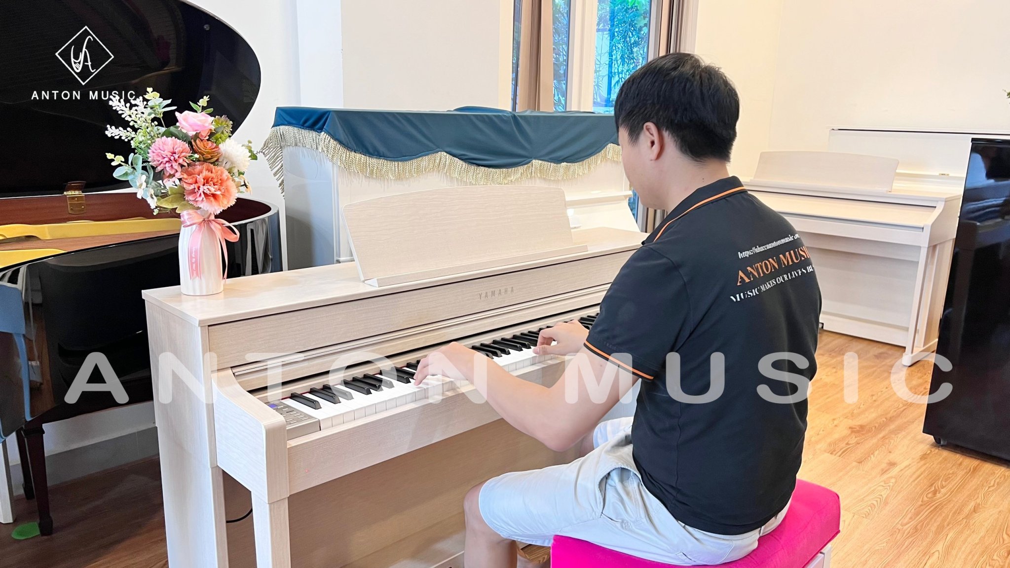 Đàn Piano Điện Yamaha CLP575 WA Used White Ash (Trắng Kem) Clavinova