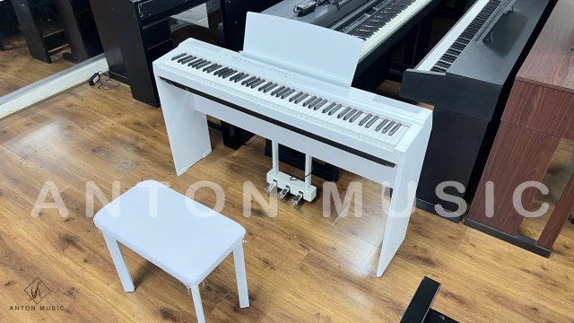 Đàn Piano Yamaha P-125 Màu Trắng Bản Chân Gỗ L-125 Và Pedal Liền LP-1 Portable