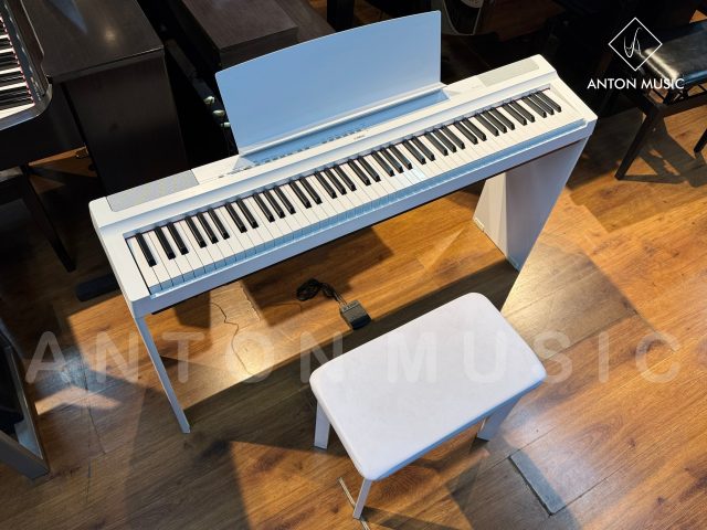 Đàn Piano Yamaha P-125 WH Màu Trắng Bản Chân Gỗ Pedal Rời FC-5 Dòng Portable Di Động Nhỏ Gọn
