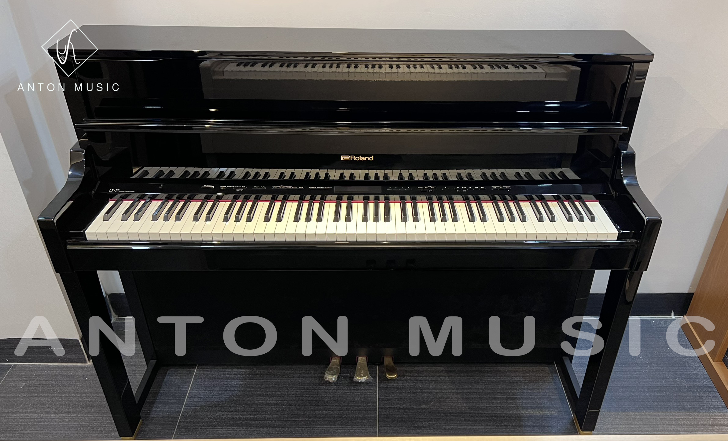 Đàn Piano Điện Roland LX17-PE Used (Đen Bóng) Hybrid Tủ Đàn Upright