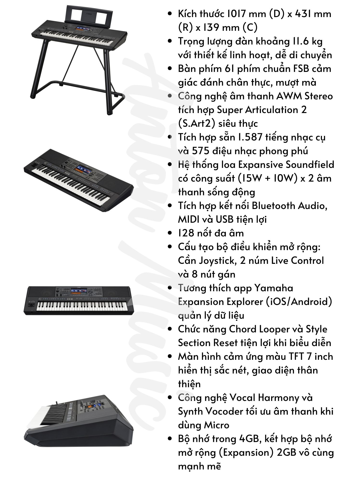 Đàn organ đánh show Yamaha PSR-SX920 chuyên nghiệp dành cho nhạc công cao cấp nhất hiện tại