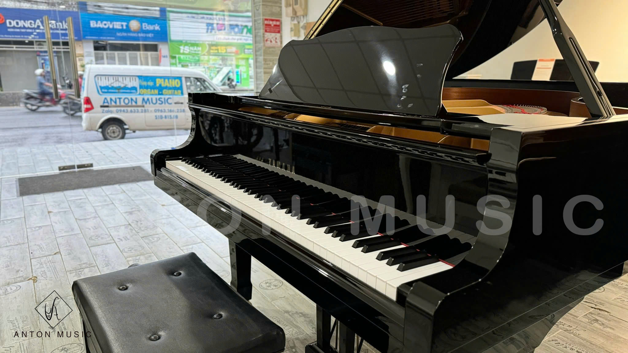 Đại Dương Cầm Yamaha C3B Used Polished Ebony (Đen Bóng) Grand