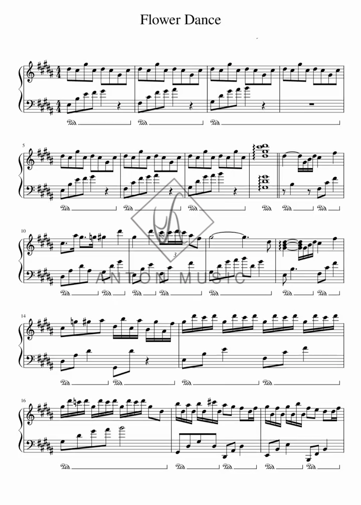 Sheet Piano Không Lời Giai Điệu Chữa Lành