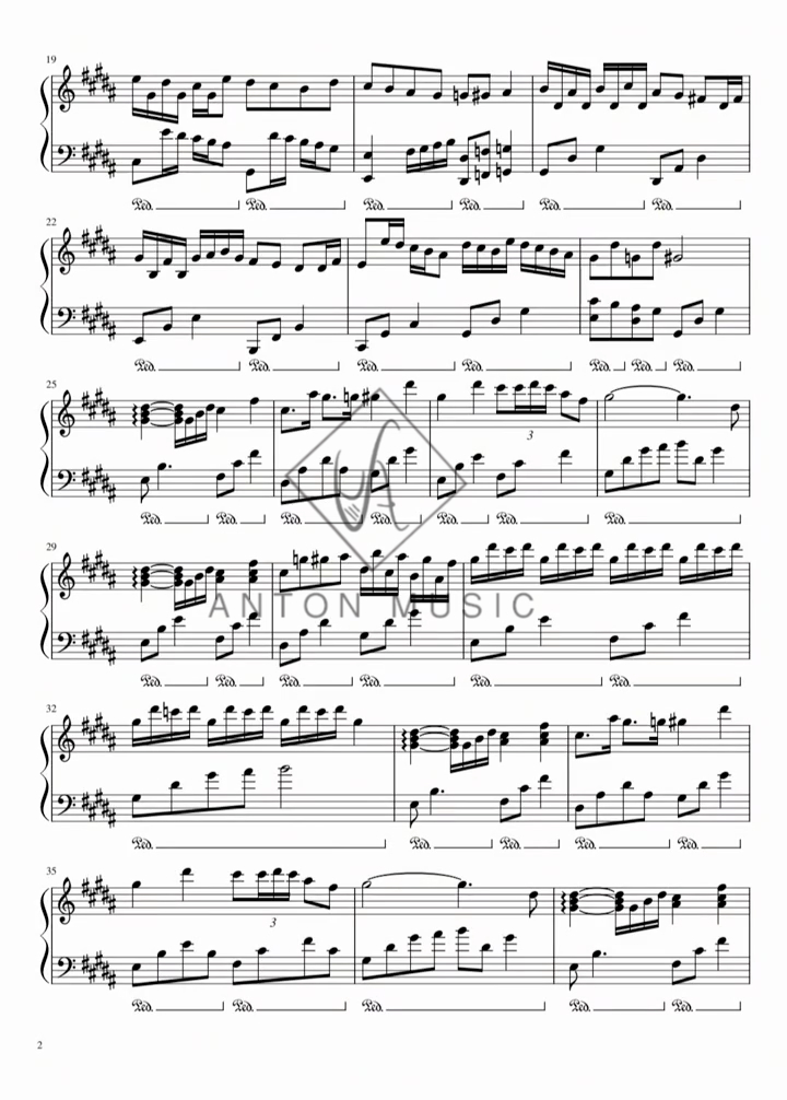 Sheet Piano Không Lời Giai Điệu Chữa Lành