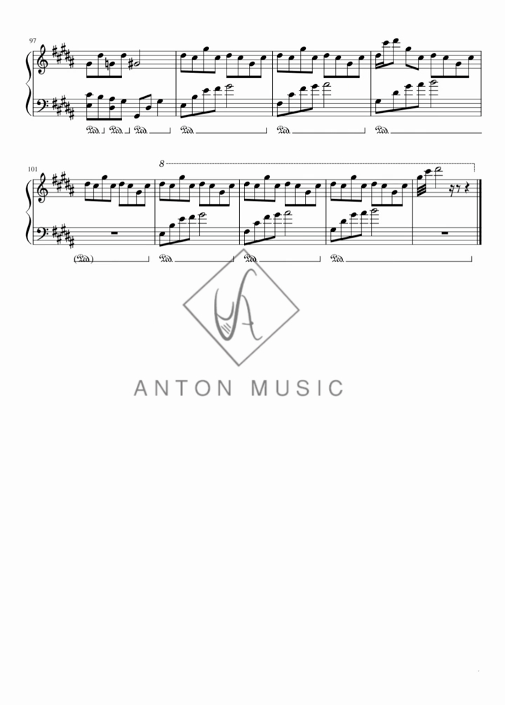 Sheet Piano Không Lời Giai Điệu Chữa Lành