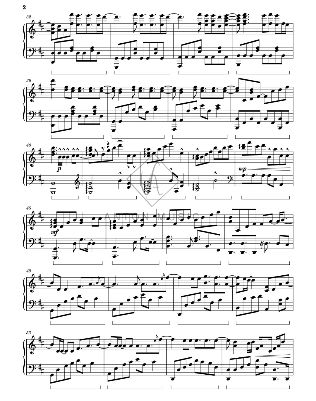 Sheet Piano Young And Beautiful - Lana Del Rey (Trang 2/5)