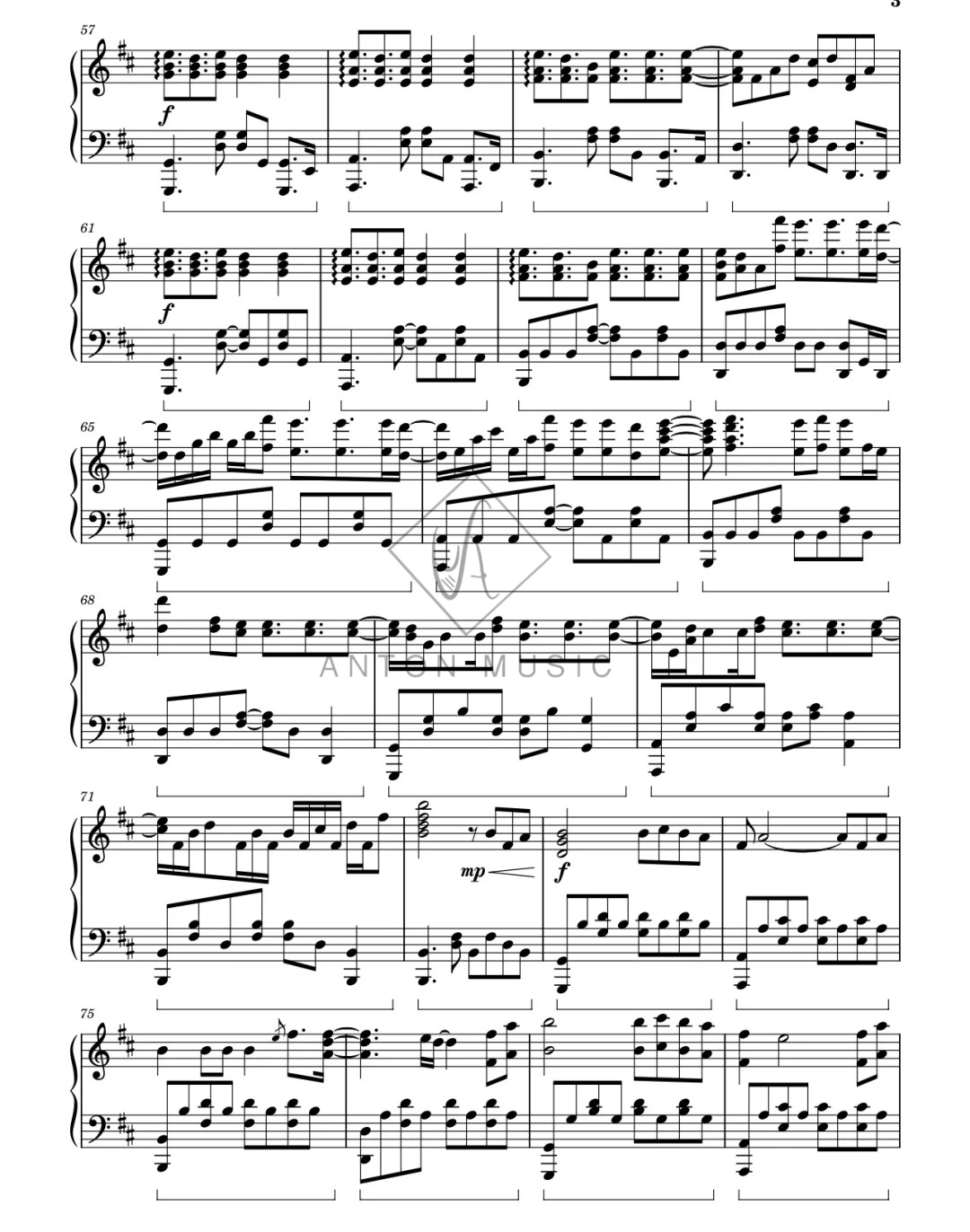 Sheet Piano Young And Beautiful - Lana Del Rey (Trang 3/5)