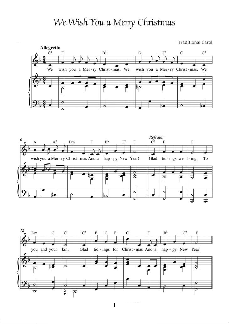We Wish You A Merry Christmas Lyric