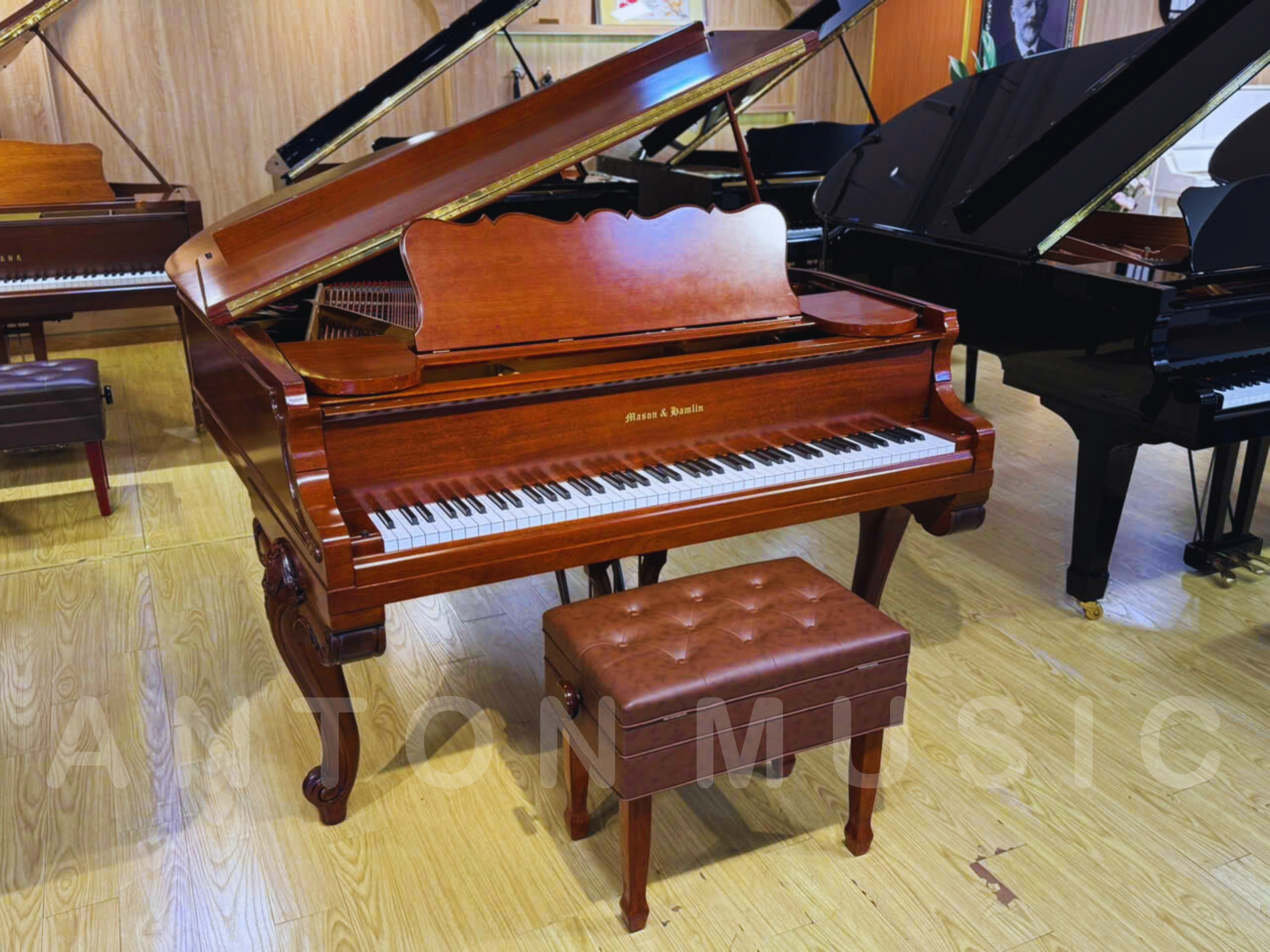Đàn Piano Grand Mason & Hamlin Thiết Kế Cổ Điển Phong Cách Hoàng Gia Châu Âu