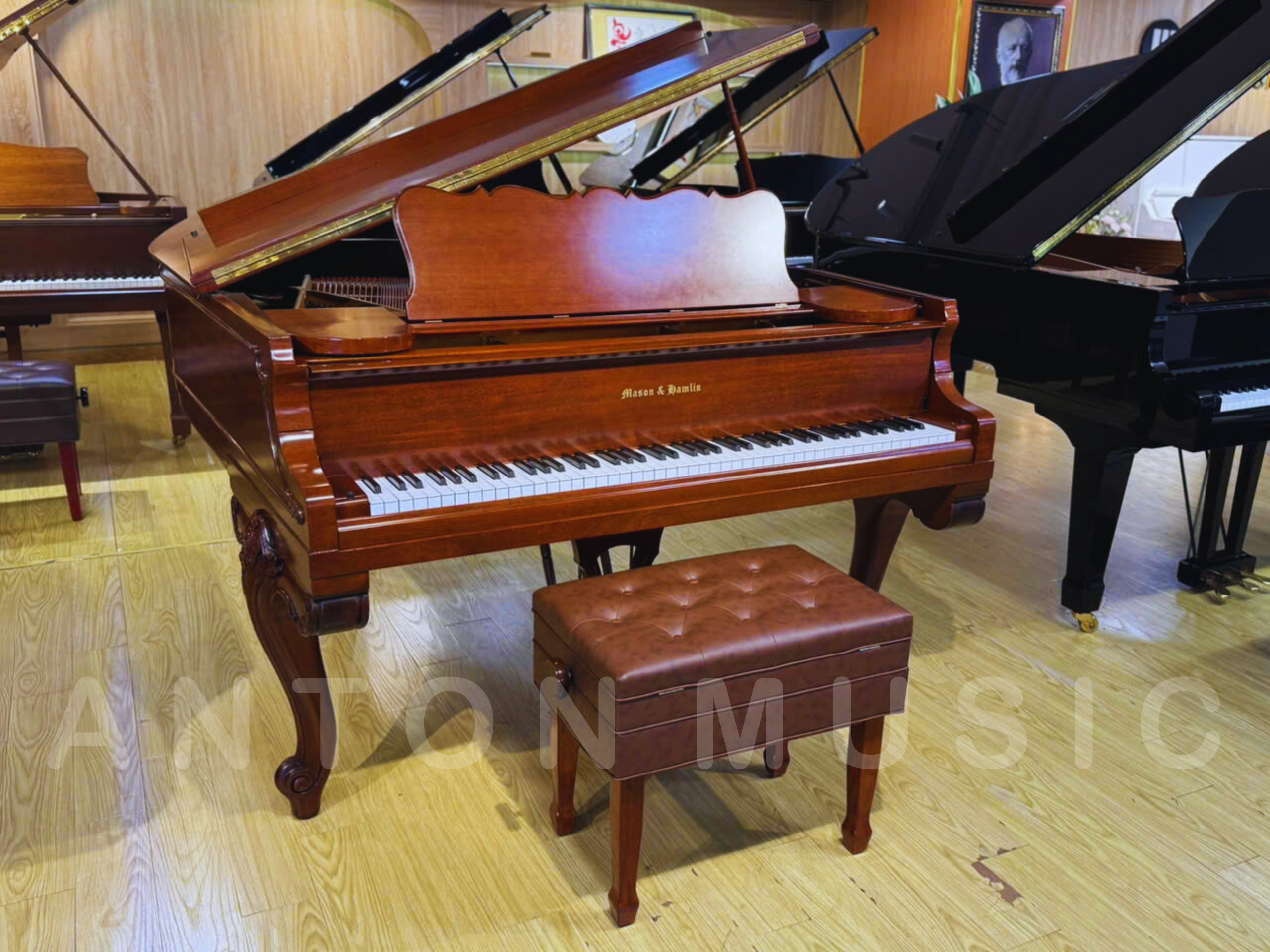 Đàn Piano Grand Mason & Hamlin Thiết Kế Cổ Điển Phong Cách Hoàng Gia Châu Âu
