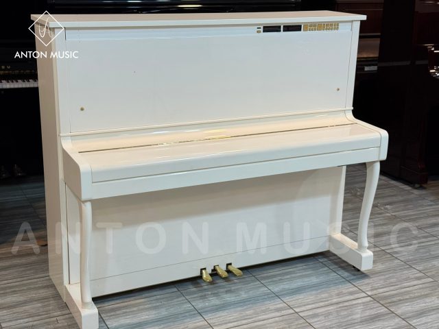 Đàn Piano Yamaha MX200R Tự Chơi Disklavier, Bản Trắng Bóng Số Lượng Cực Hiếm, Dáng Chân Cong Cổ Điển