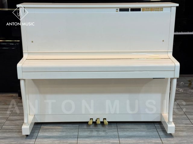 Đàn Piano Yamaha MX200R Tự Chơi Disklavier, Bản Trắng Bóng Số Lượng Cực Hiếm, Dáng Chân Cong Cổ Điển