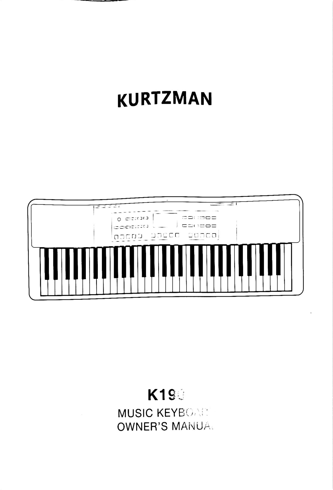 File PDF Hướng Dẫn Sử Dụng Organ Kurtzman K190 Chi Tiết Dễ Hiểu