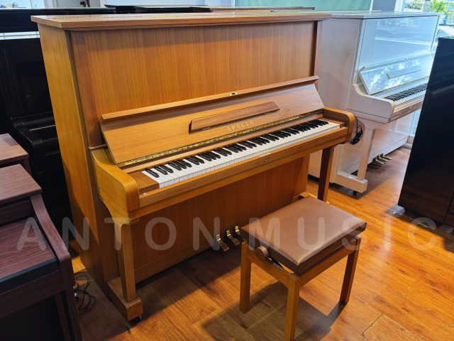 Đàn Piano Cơ Nhật Apollo A360 Màu Vàng Gỗ Nhập Khẩu (Toyo Piano) Hoàn Thiện Từ Gỗ Teak