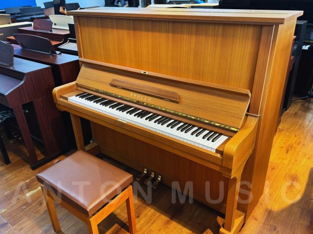 Đàn Piano Cơ Nhật Apollo A360 Màu Vàng Gỗ Nhập Khẩu (Toyo Piano) Hoàn Thiện Từ Gỗ Teak