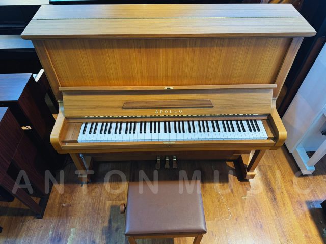 Đàn Piano Cơ Nhật Apollo A360 Màu Vàng Gỗ Nhập Khẩu (Toyo Piano) Hoàn Thiện Từ Gỗ Teak