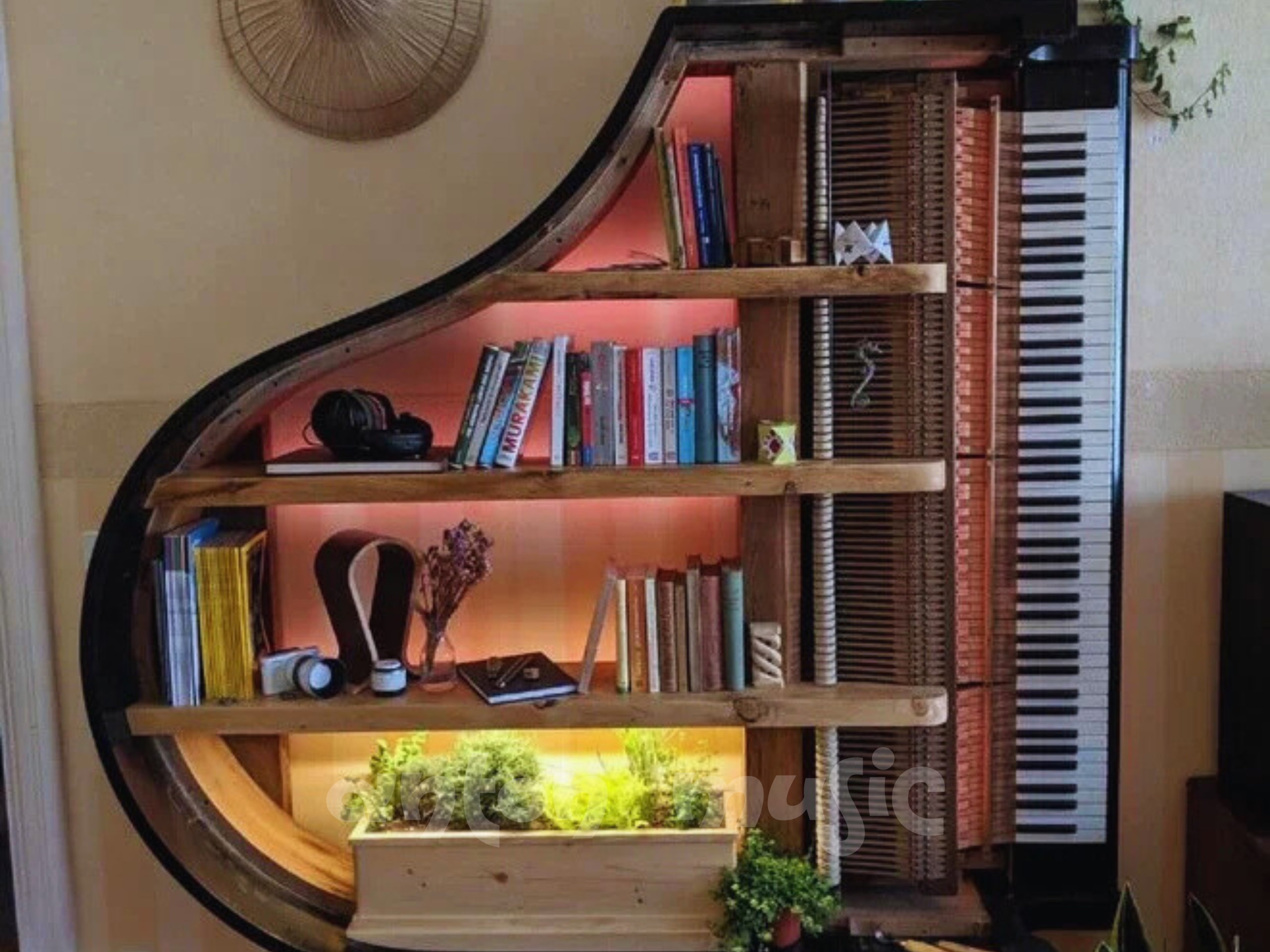 Xu hướng sử dụng xác đàn piano trong trang trí nội thất