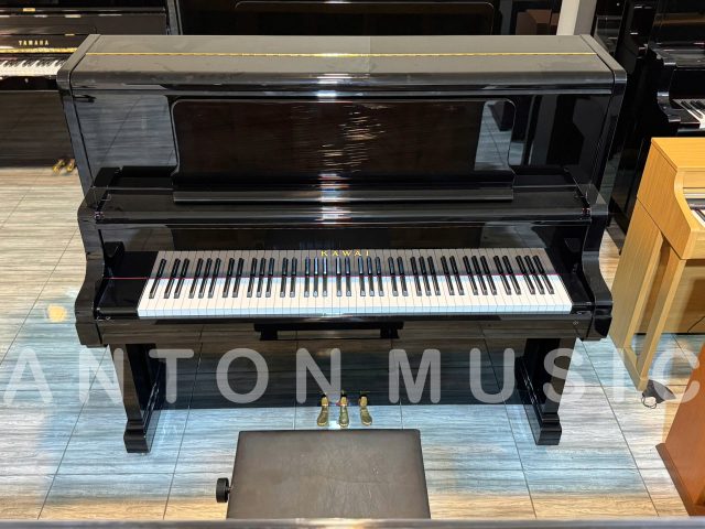Đàn piano cơ Kawai US65 (US-65) đen bóng (Size U3) sản xuất tại Nhật dòng US cao cấp