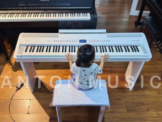 Đàn piano điện Stage biểu diễn Roland FP-80 trắng sáng (FP-80 WH) hàng Nhật tuyển chọn siêu lướt