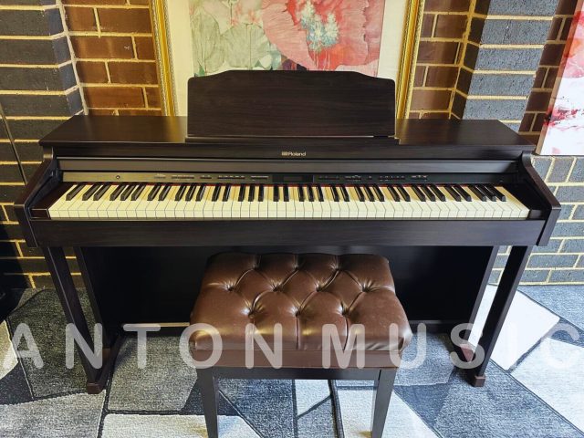 Đàn piano điện dáng Upright Roland HP-601 nâu gỗ (HP-601 CR)