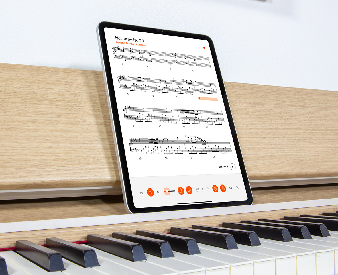 Roland F701B được tích hợp sẵn Bluetooth Audio phát nhạc từ điện thoại và MIDI kết nối app